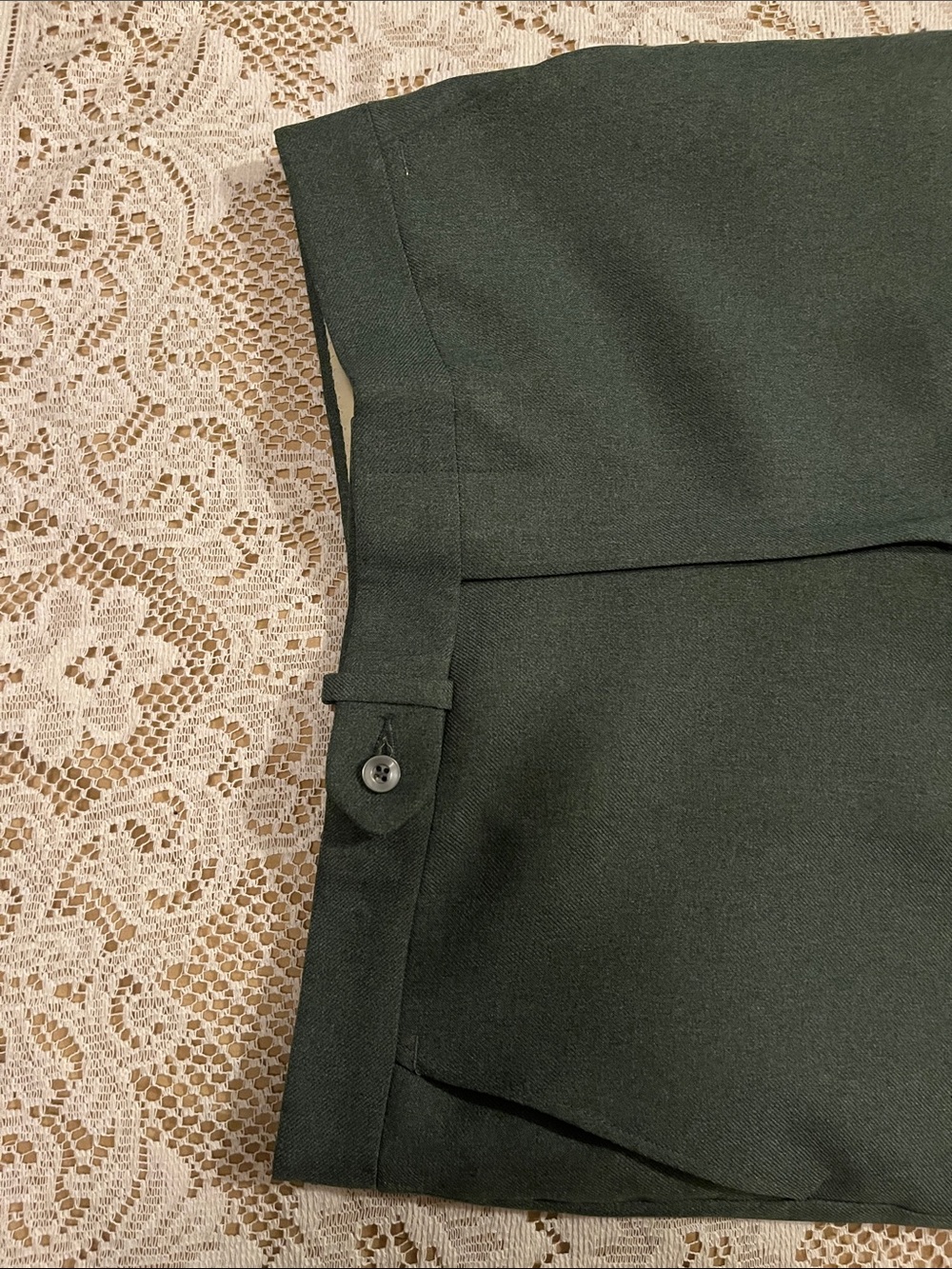 1970s The Attic Union Made Longline Suit Set, Sage Green, Size M Tall - Picture 10 of 14